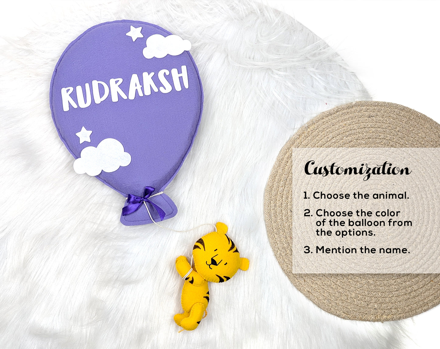 Ballon with Animal Name Hanging