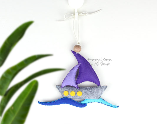 Boat Hanging Toy Ornament