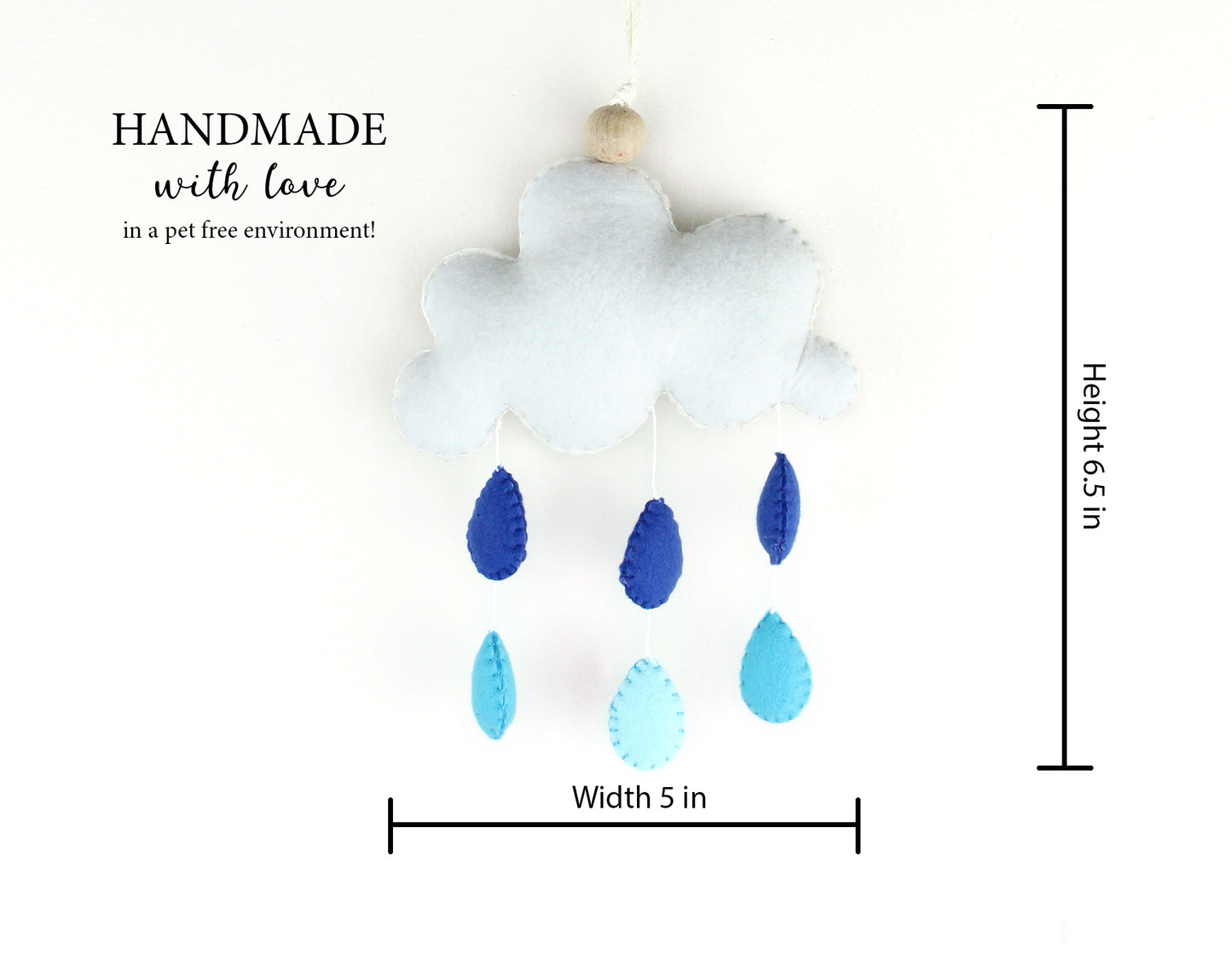 Rain Cloud Hanging Toy Ornament