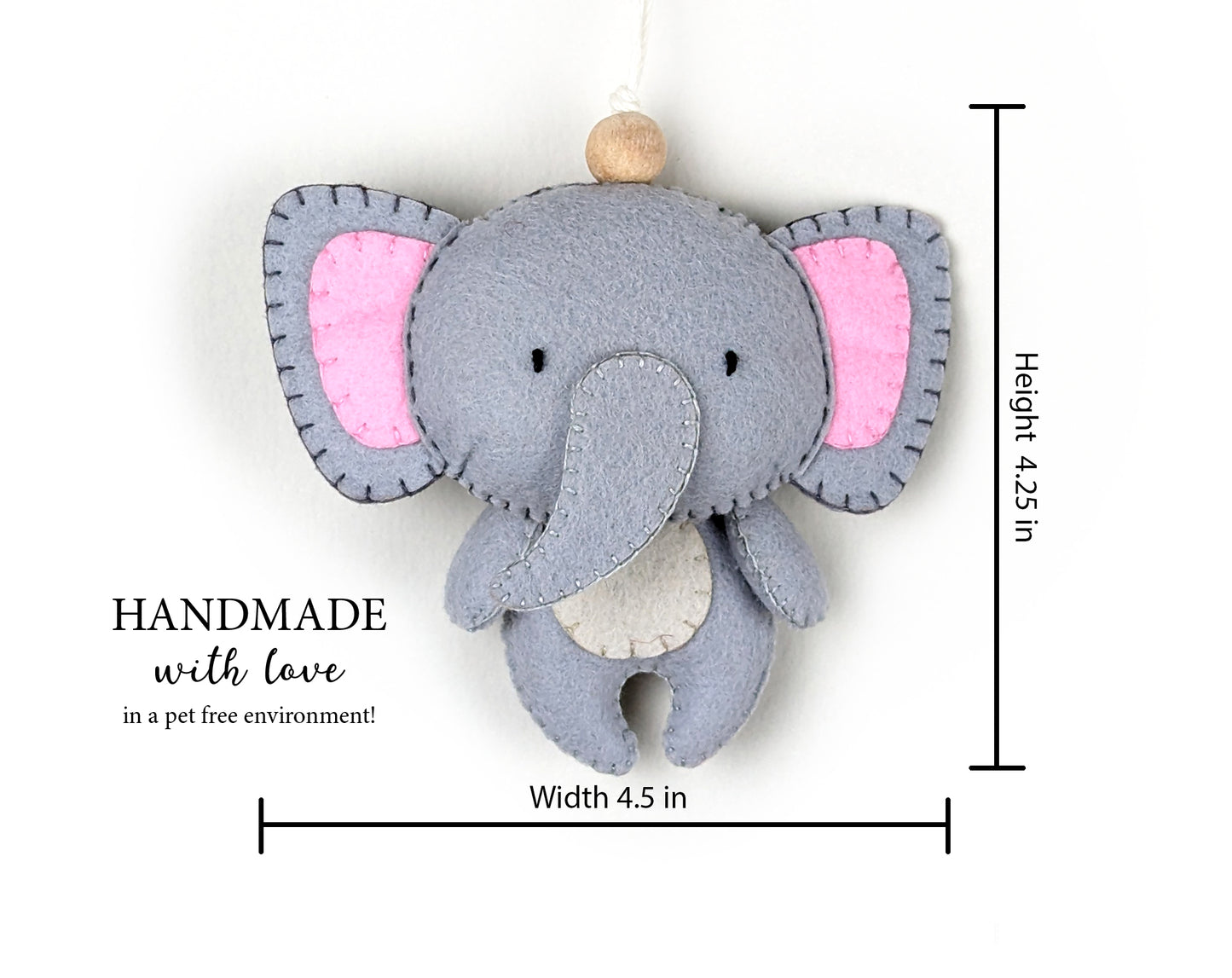 Cute Elephant Hanging Toy Charm