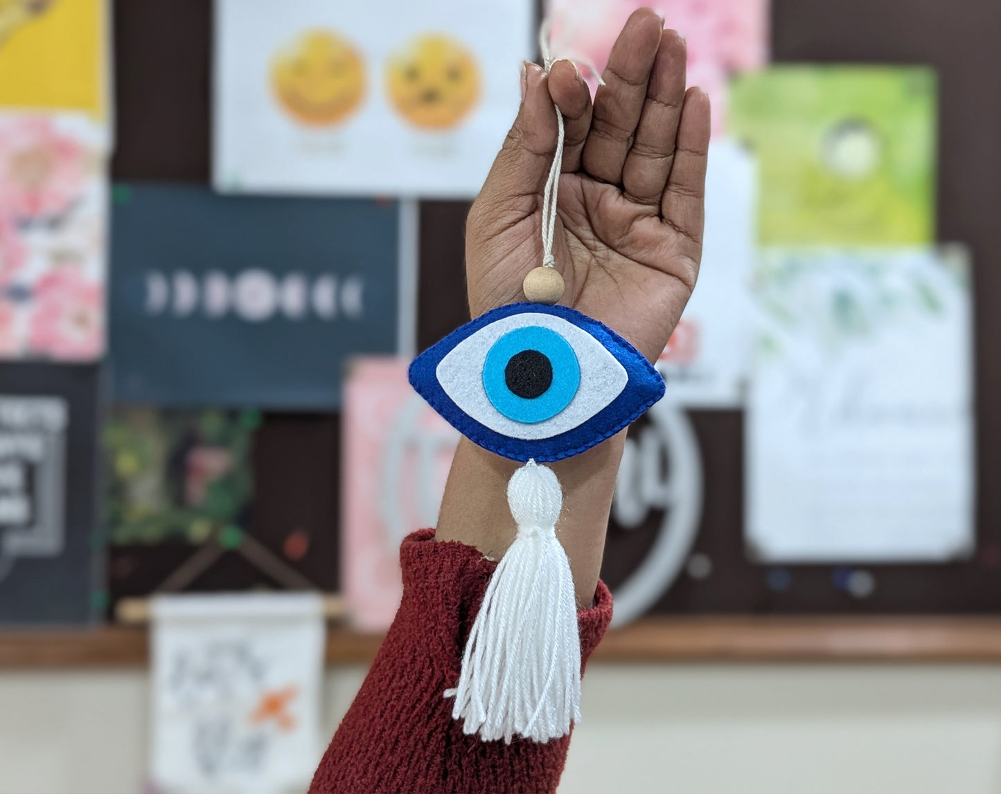 Evil Eye Leaf Ornament