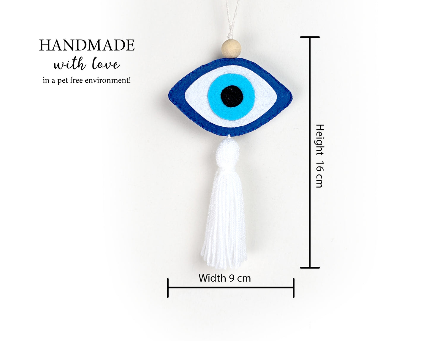 Evil Eye Leaf Ornament