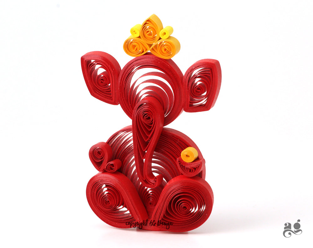 Handcrafted Lord Ganesh Statue | Maroon