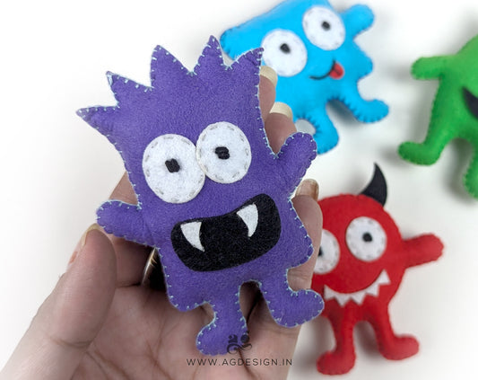 Monster Brooches | Set of 4