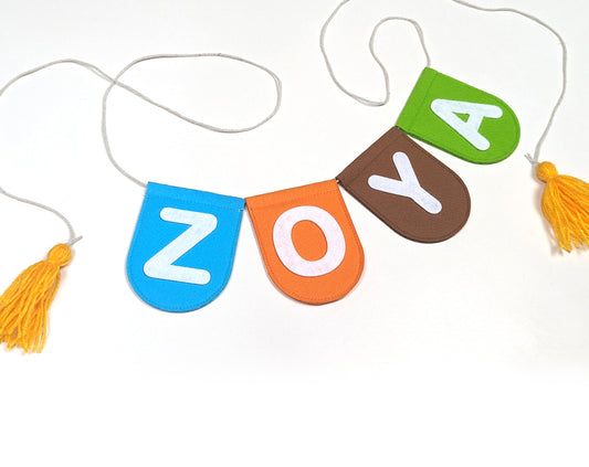 Personalized Land Sea Name Bunting