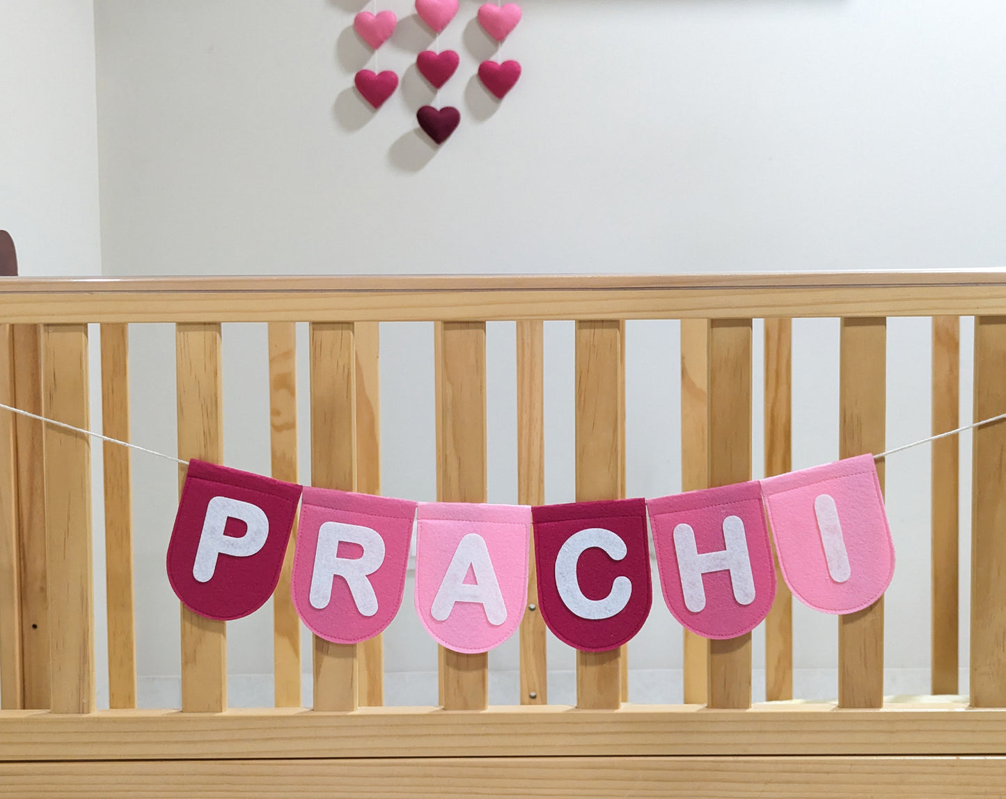 Personalized Pink Name Bunting