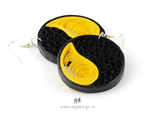 Yin Yang earrings | Paper Jewellery
