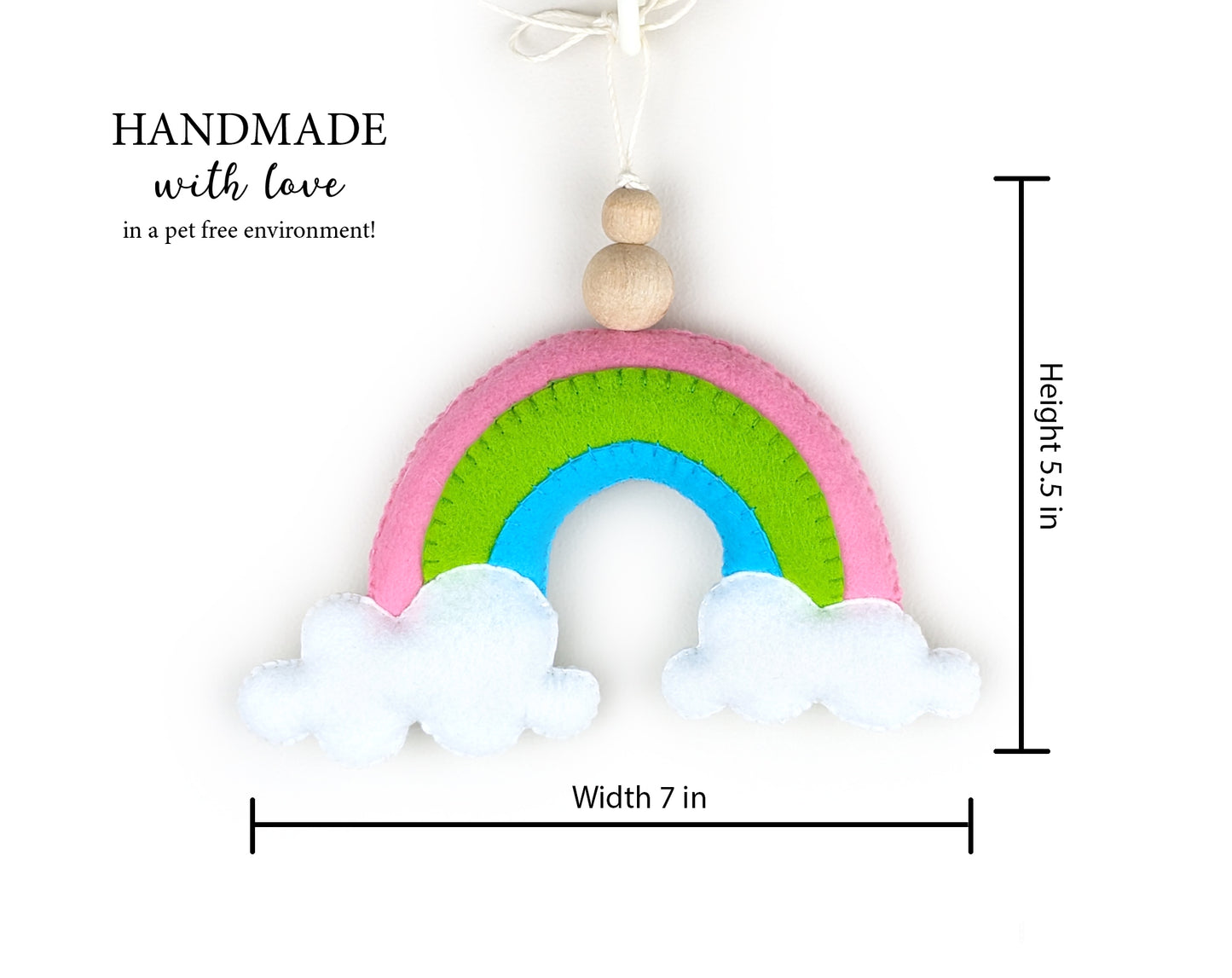 Rainbow Hanging Toy Ornament