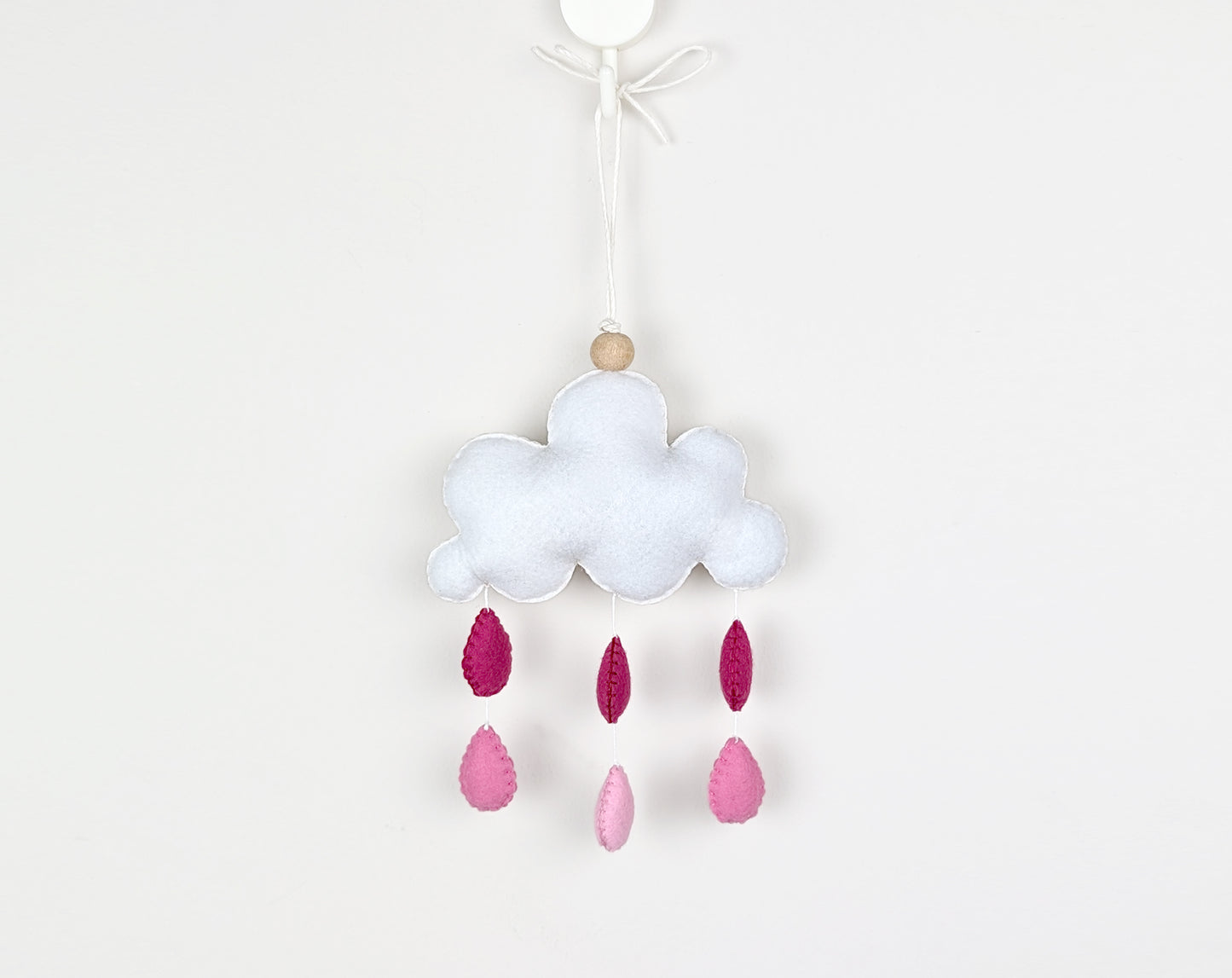 Pink Rain Cloud Hanging Toy Ornament