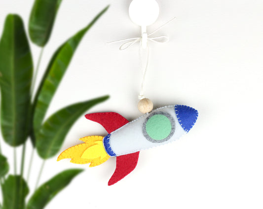 Rocket Hanging Toy Ornament
