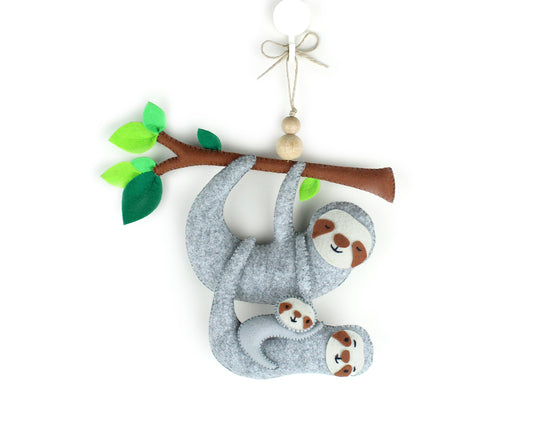 Sloth Family Hanging Toy Ornament