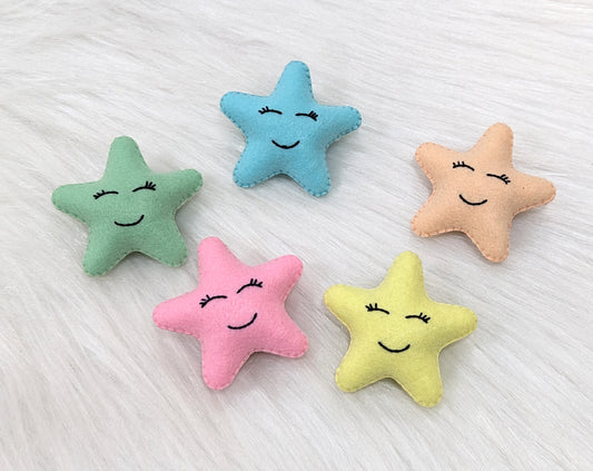 Pastel Star Broochs | Set of 5