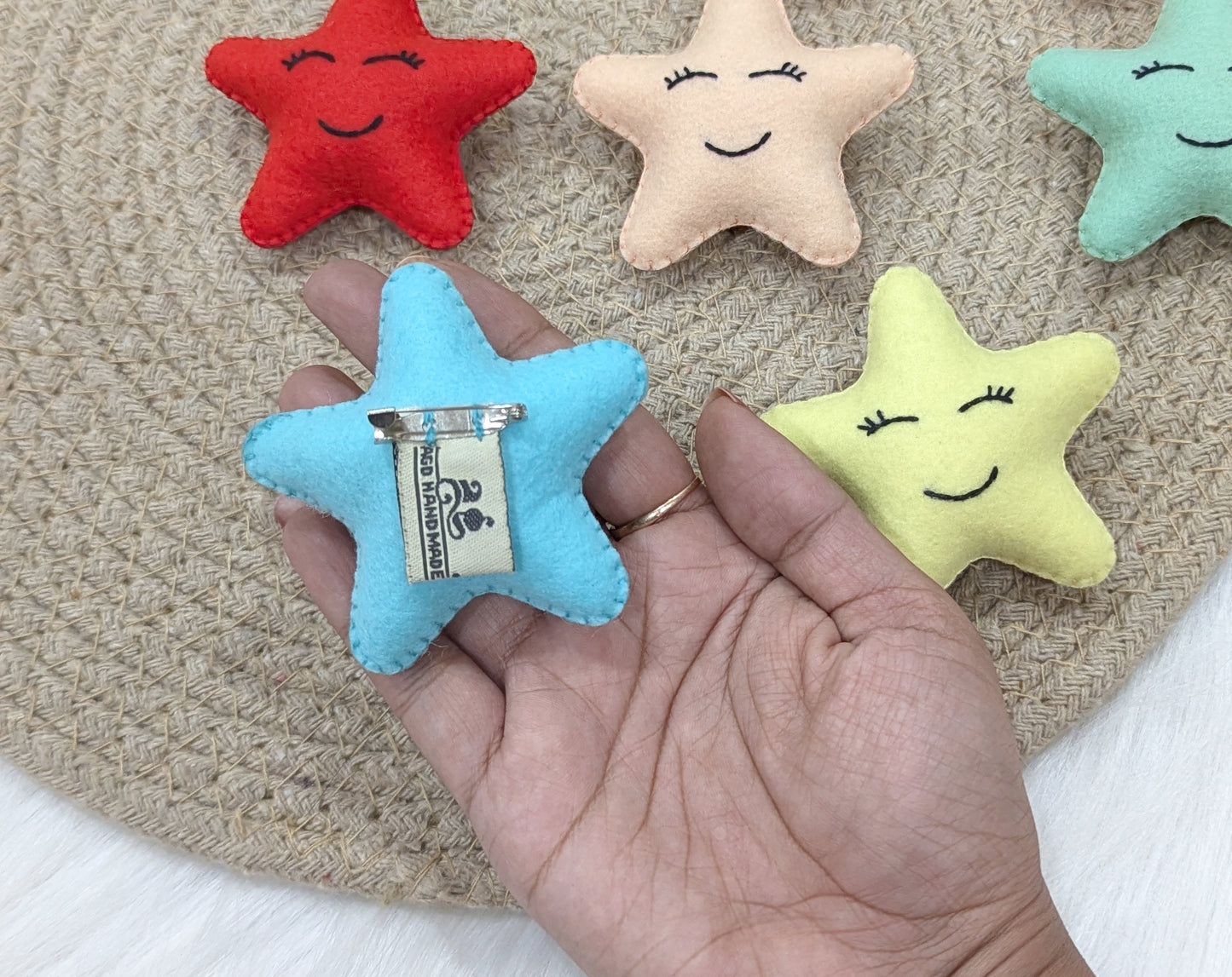 Pastel Star Broochs | Set of 5
