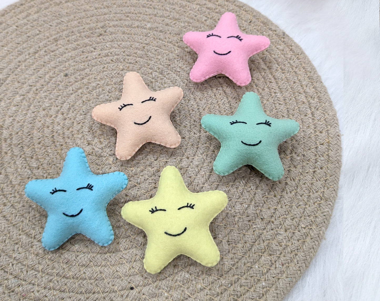 Pastel Star Broochs | Set of 5