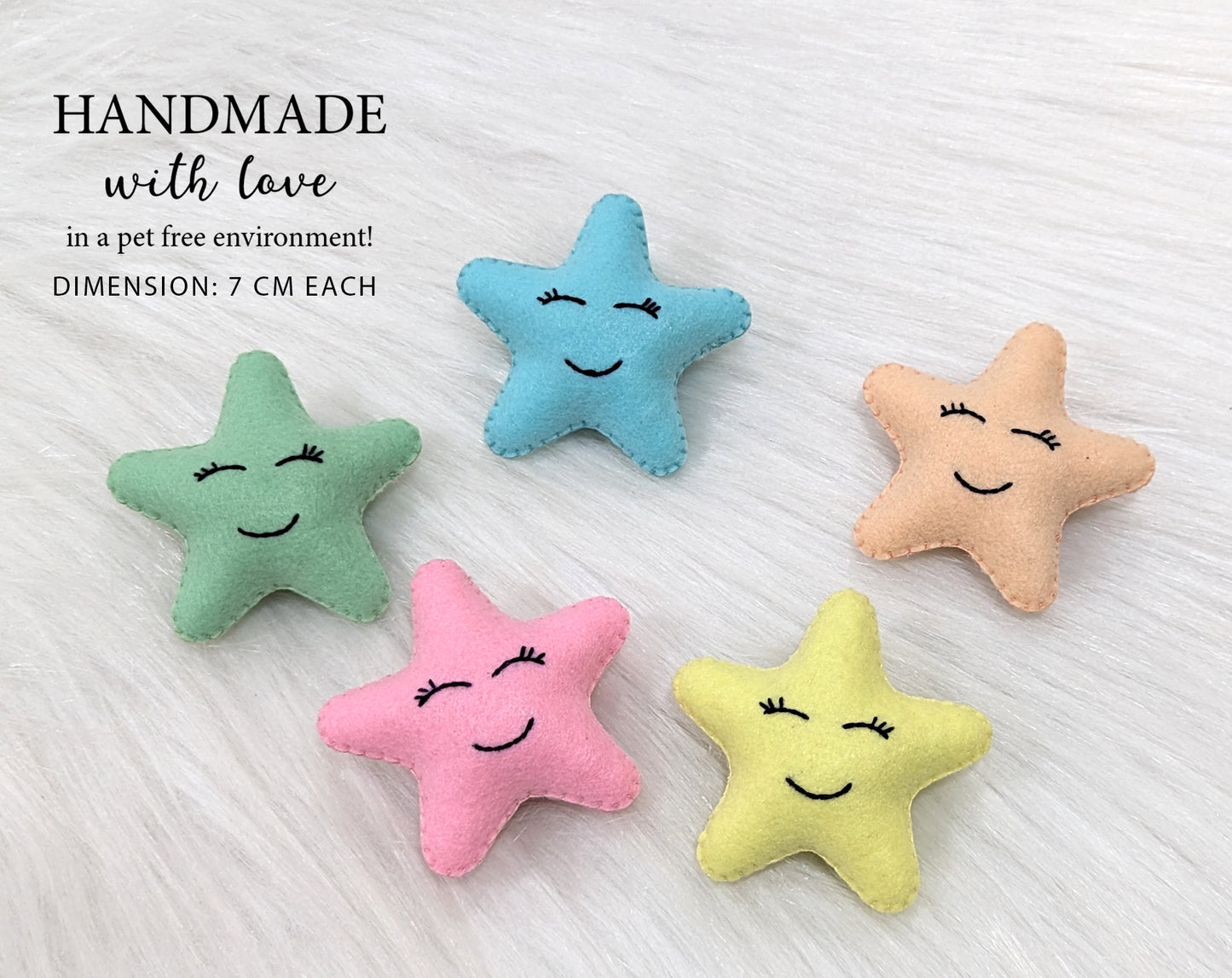 Pastel Star Broochs | Set of 5