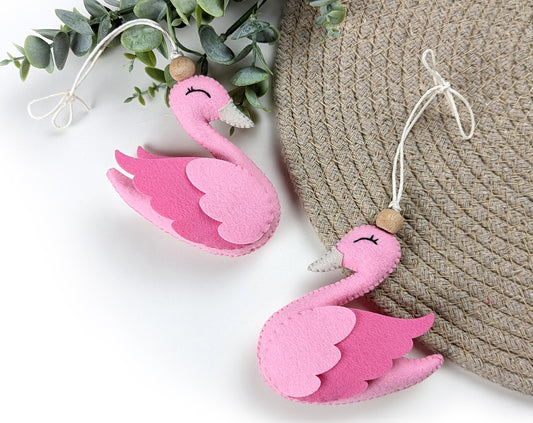 Swan Hanging Toy Ornament-Set of 2