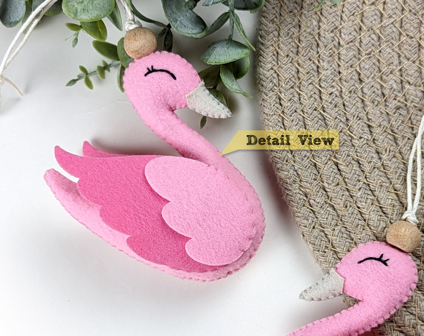 Swan Hanging Toy Ornament-Set of 2