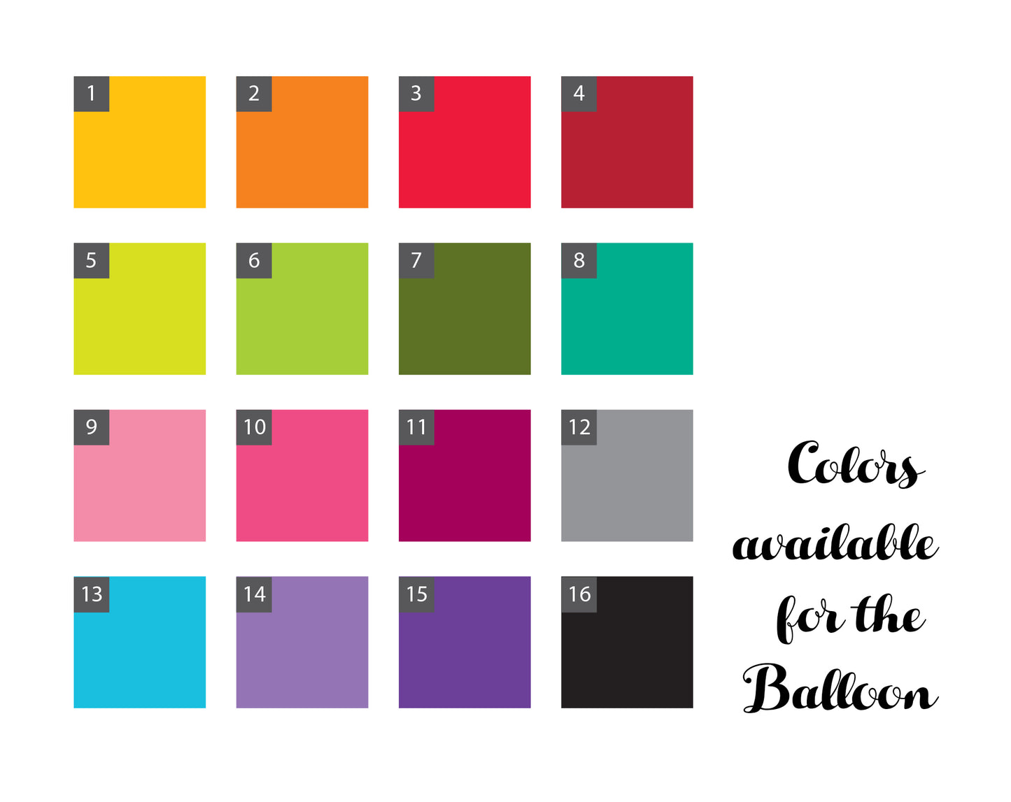 Ballon with Animal Name Hanging (Max 10 letters)