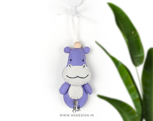 Cute Hippo Hanging Toy Charm