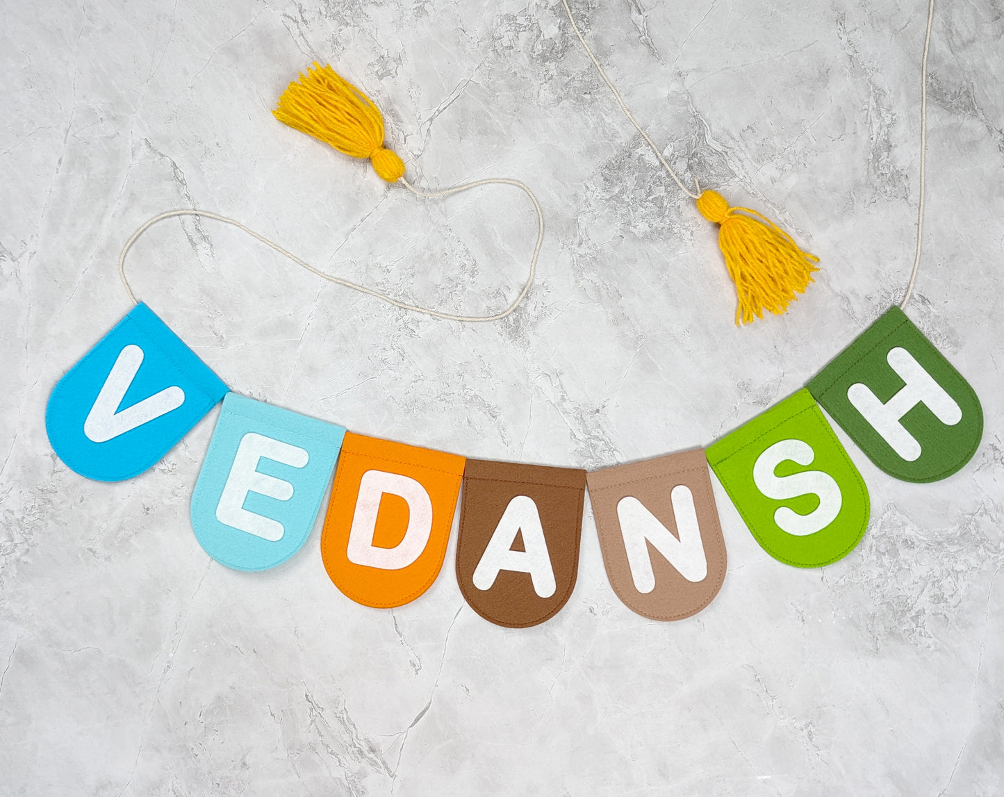 Personalized Land Sea Name Bunting