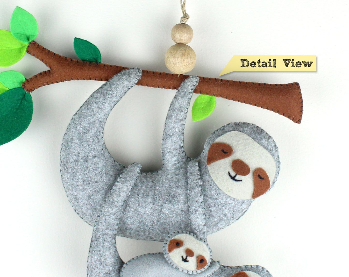 Sloth Family Hanging Toy Ornament