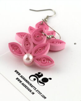 Lotus Quilled Earring 07