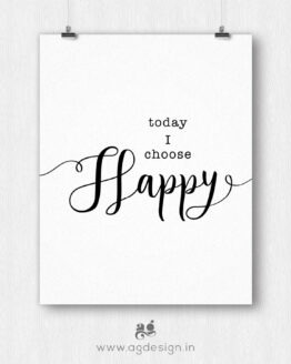 choose happy motivational poster