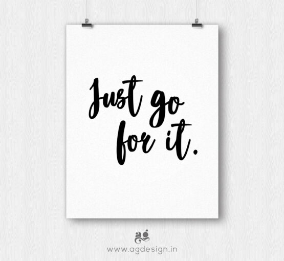 just go for it poster