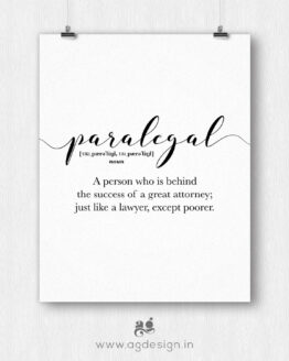 Paralegal Poster