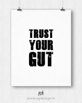 trust your gut poster
