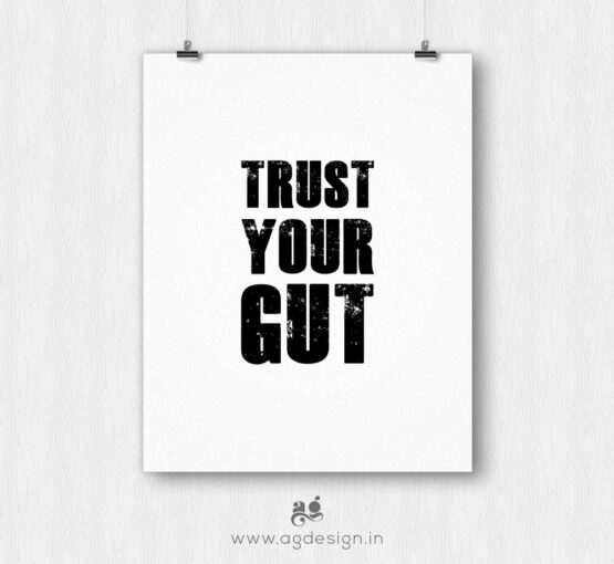trust your gut poster
