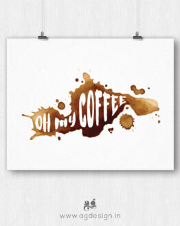 Oh Coffee Quirky Poster