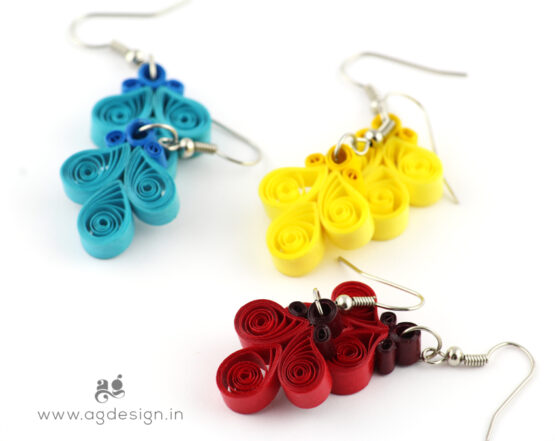 Colorful Paper earrings