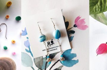 Colorful earrings ag design