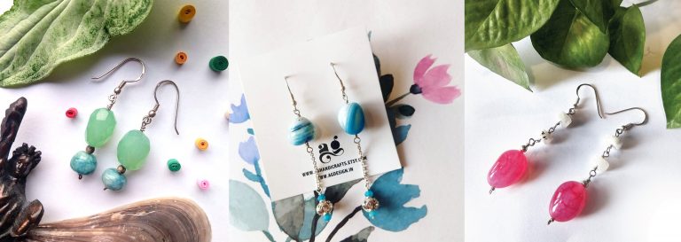 Colorful earrings ag design