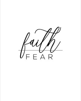 Faith Over Fear Poster