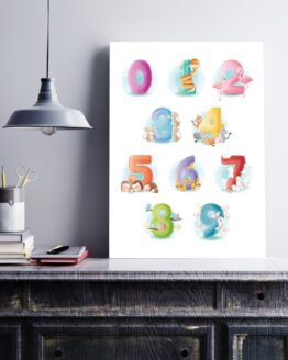 Number Animal Learning Chart