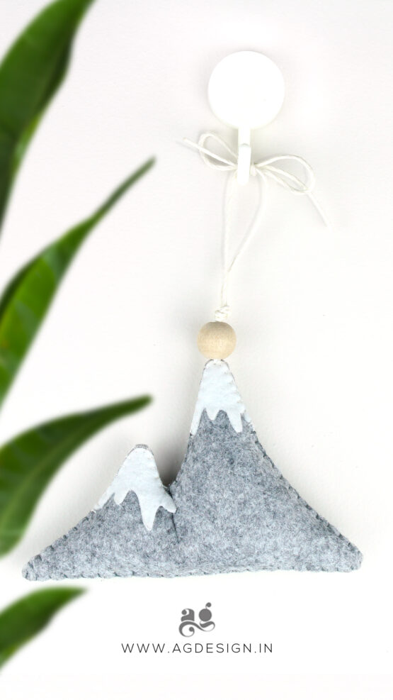 snowy mountains ornament by AGDesign