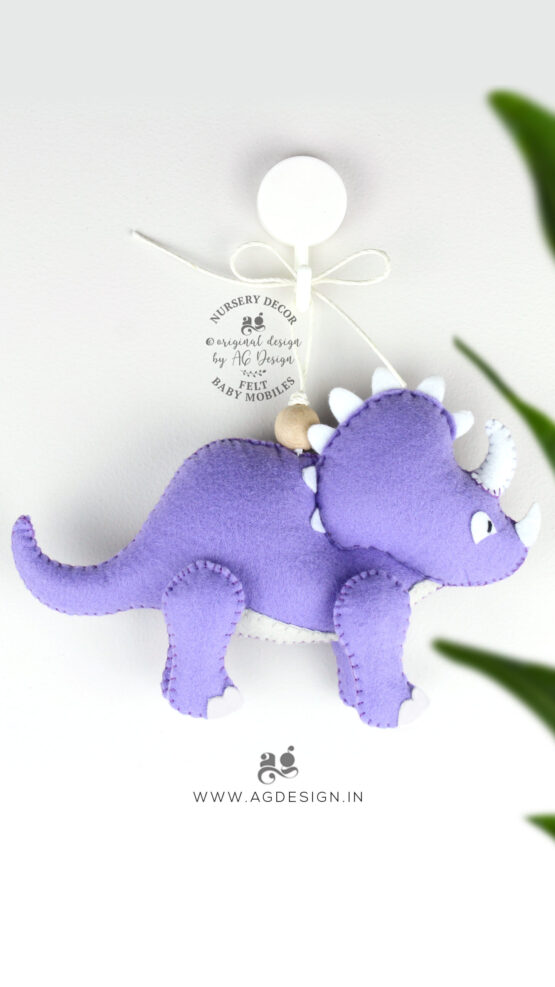 triceratops dinosaur ornament by AG Design