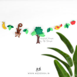 safari monkey garland by AG Design