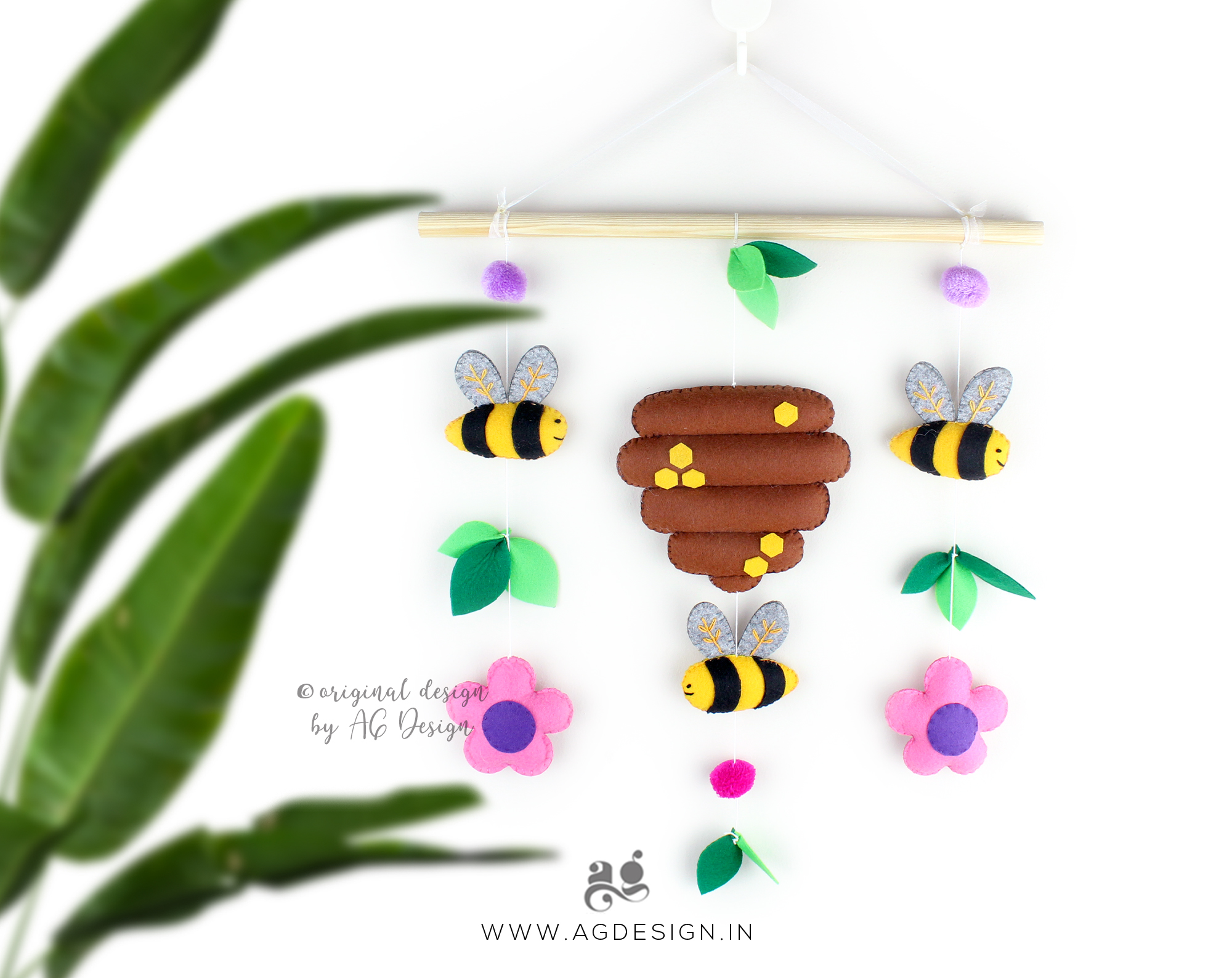 Garden and Bees Wall Hanging