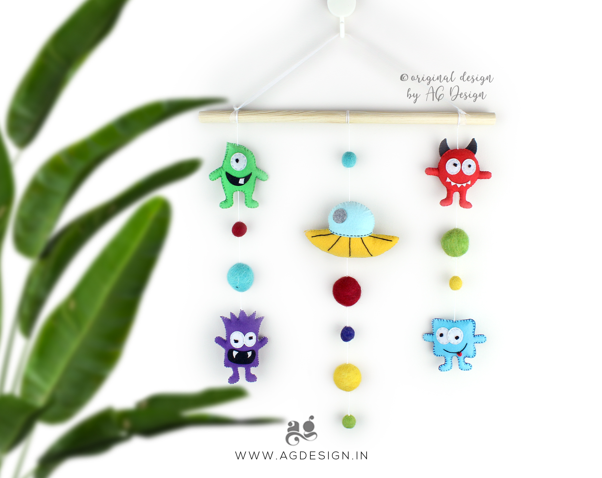 Cute Monsters Wall Hanging