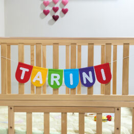 Personalized Name Bunting in Rainbow colors