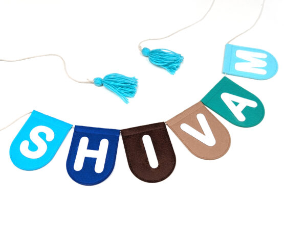 Beach corlor name bunting