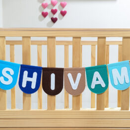 Name Bunting Blue Brown