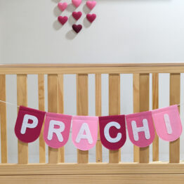 Pink Personalized Name Bunting