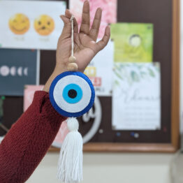 Evil Eye Hanging Charm Circle