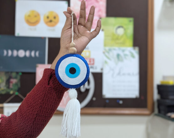 Evil Eye Hanging Charm Circle