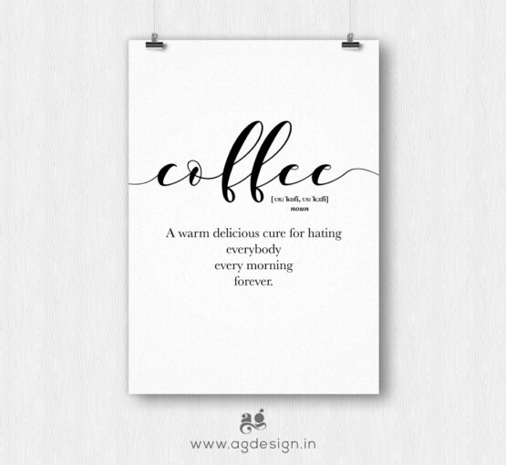 coffee definition poster by AG Design