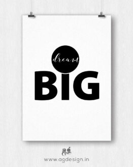 dream big motivational poster